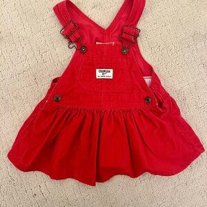 OshKosh B'gosh Cherry Red Kids Overalls